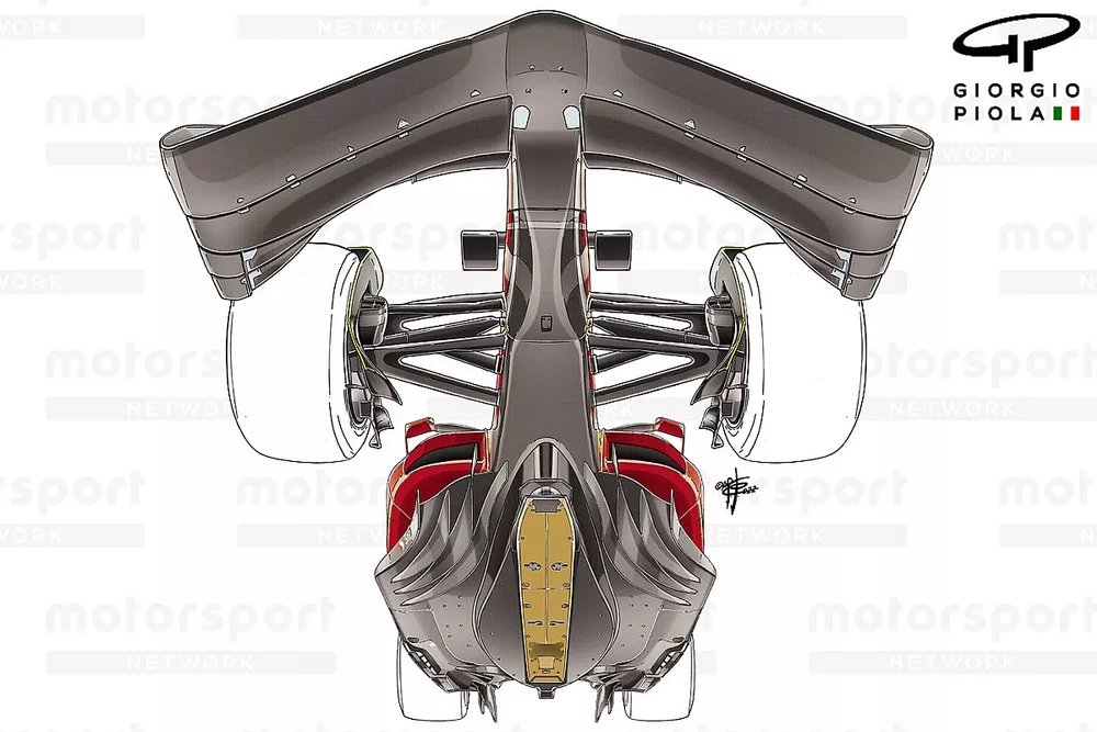 Ferrari F1-75 bottom view