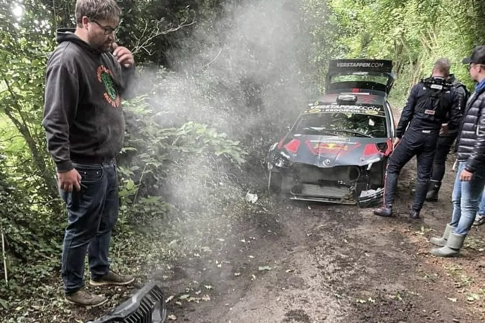 Jos Verstappen accidente