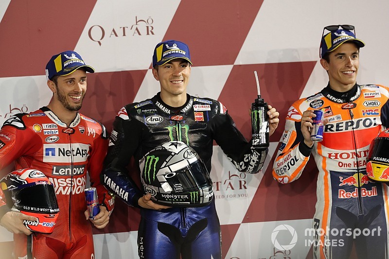 MotoGP Katar: Sezonun ilk pole pozisyonu Vinales'in, Rossi 14. sırada!