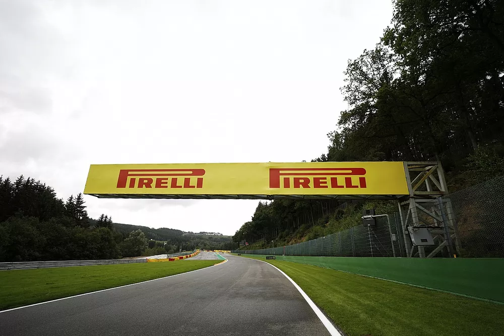 Pirelli branding on a bridge