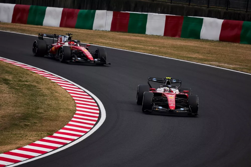 Lewis Hamilton y Charles Leclerc, Ferrari