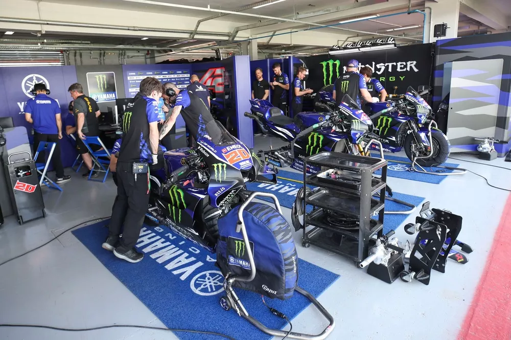 Yamaha Factory Racing garage