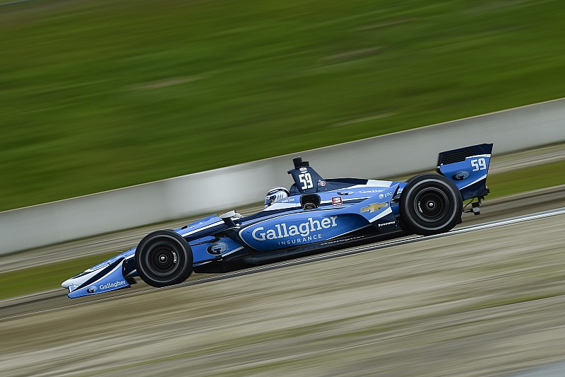 Chilton leads morning IndyCar test session at Laguna Seca