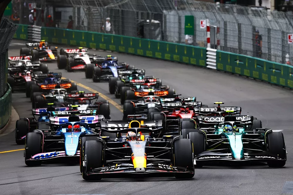 Le d&eacute;part du GP de Monaco