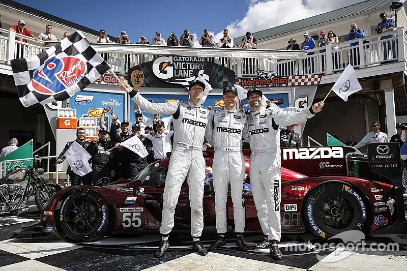 Winnaar #55 Mazda Team Joest Mazda DPi, DPi: Jonathan Bomarito, Harry Tincknell, Olivier Pla