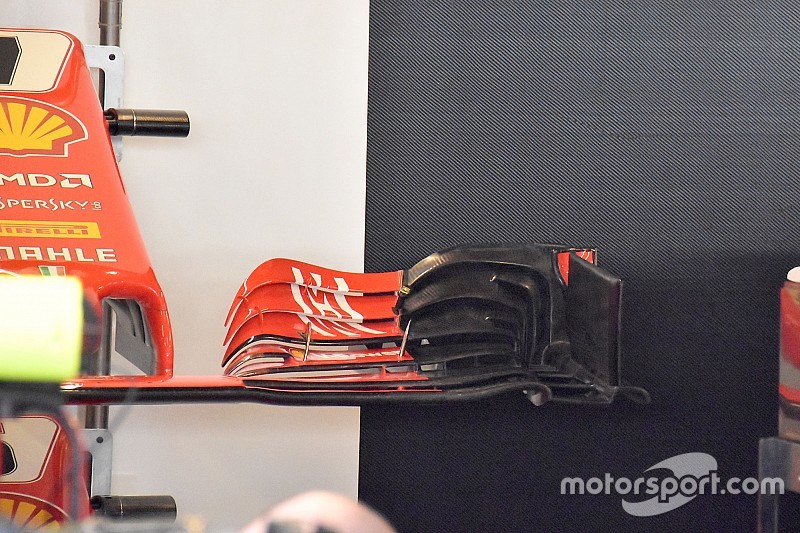 Ferrari: l’ala anteriore senza upper flap simula le regole 2019