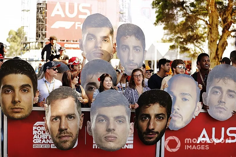 Fans en Albert Park