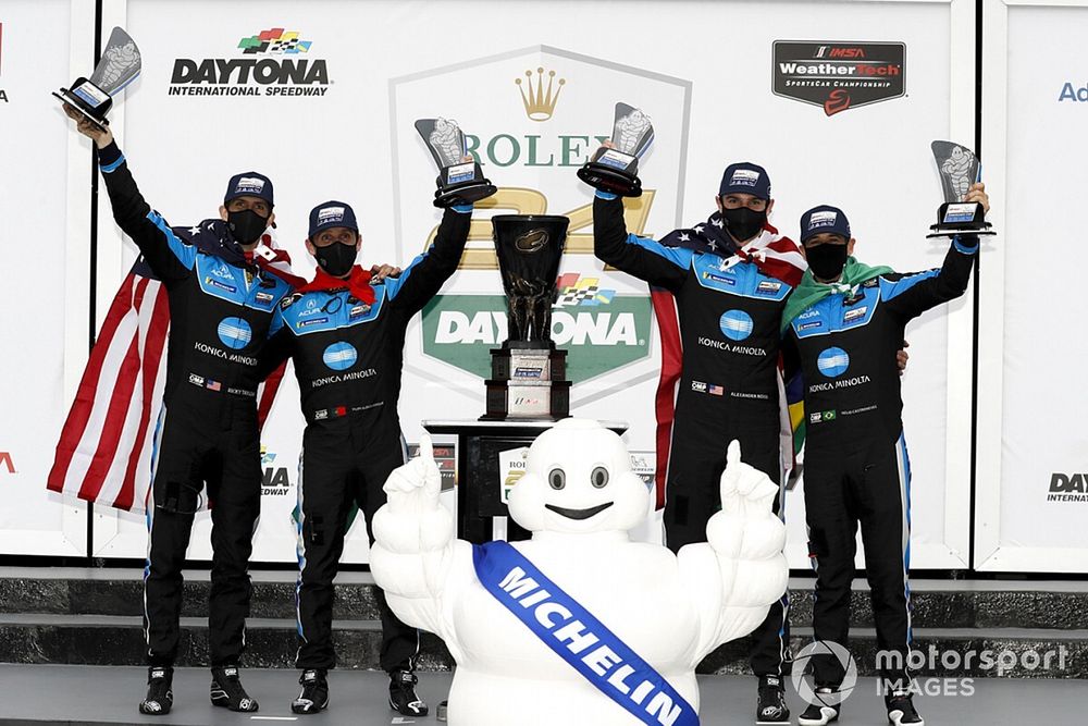 Race Winner #10 Wayne Taylor Racing Acura ARX-05 Acura DPi: Ricky Taylor, Filipe Albuquerque, Alexander Rossi, Helio Castroneves