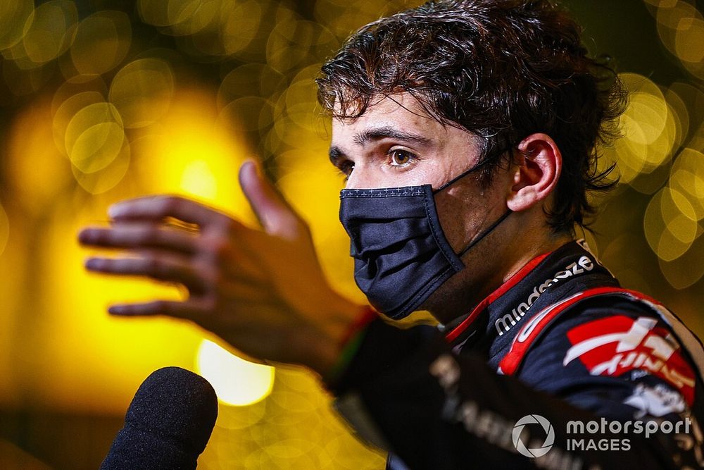 Pietro Fittipaldi, Haas F1, is interviewed