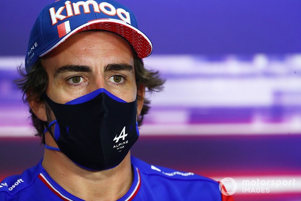 Fernando Alonso, Alpine F1 en la conferencia de prensa
