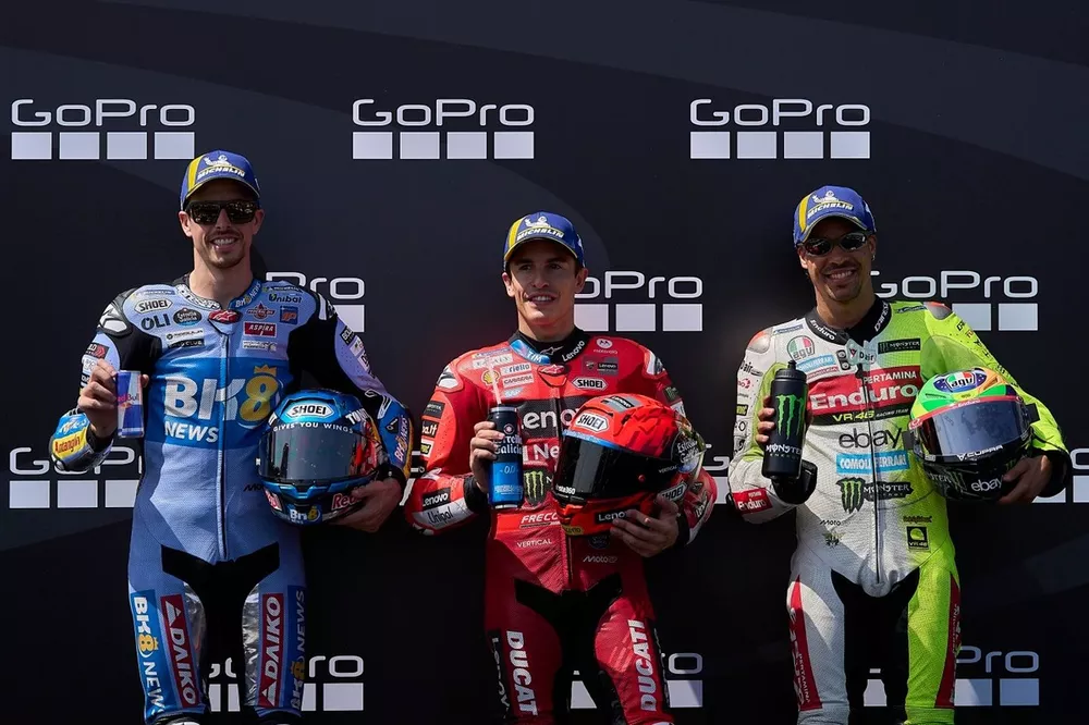 Franco Morbidelli, VR46 Racing Team, Alex Márquez, Gresini Racing, Marc Márquez, Ducati Team