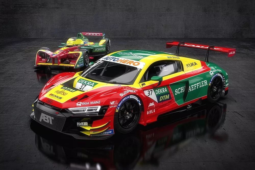 De Audi R8 LMS GT3 van Lucas di Grassi