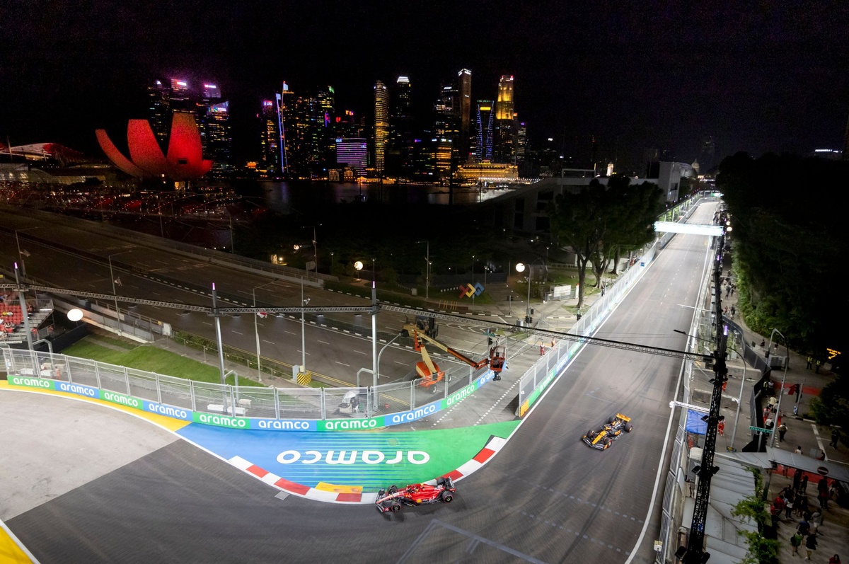 What is the schedule, weather forecast and TV info for the F1 Singapore GP?