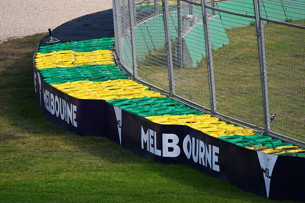Melbourne branding on a tyre wall