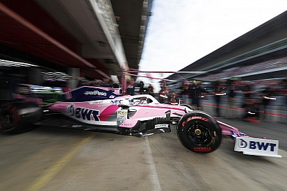 Racing Point RP19 debut di tes Barcelona