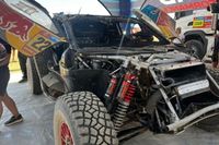 Vídeo: así llegó el coche de Sainz tras su accidente del Dakar 2025