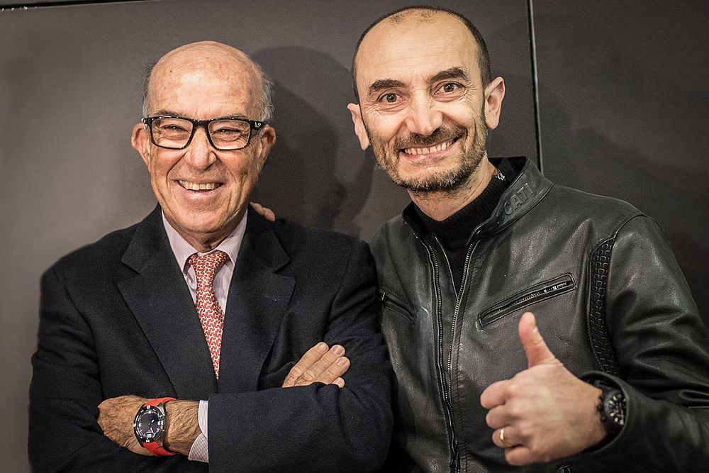 Carmelo Ezpeleta, CEO de Dorna Sports y Claudio Domenicali, CEO de Ducati Motor Holding
