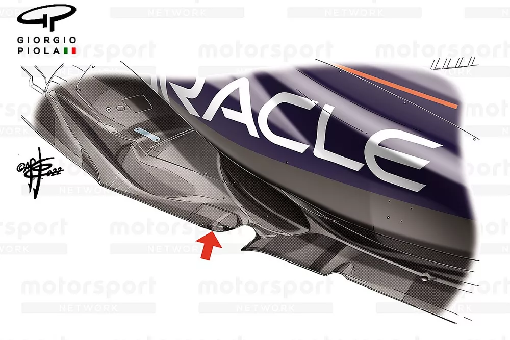 Red Bull Racing RB18 floor