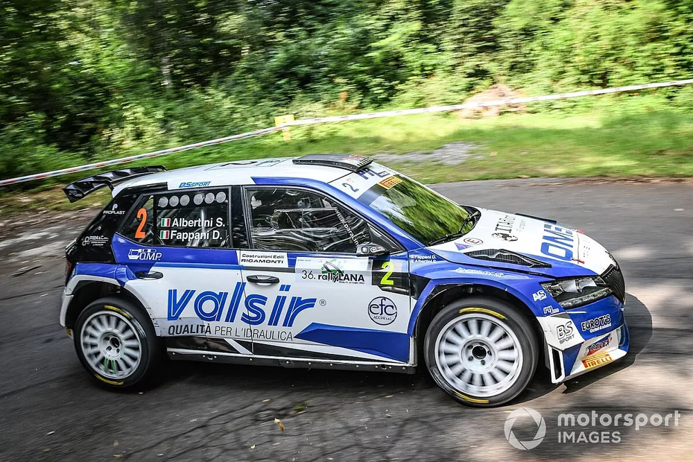 Stefano Albertini, Danilo Fappani, Skoda Fabia Rally2 Evo