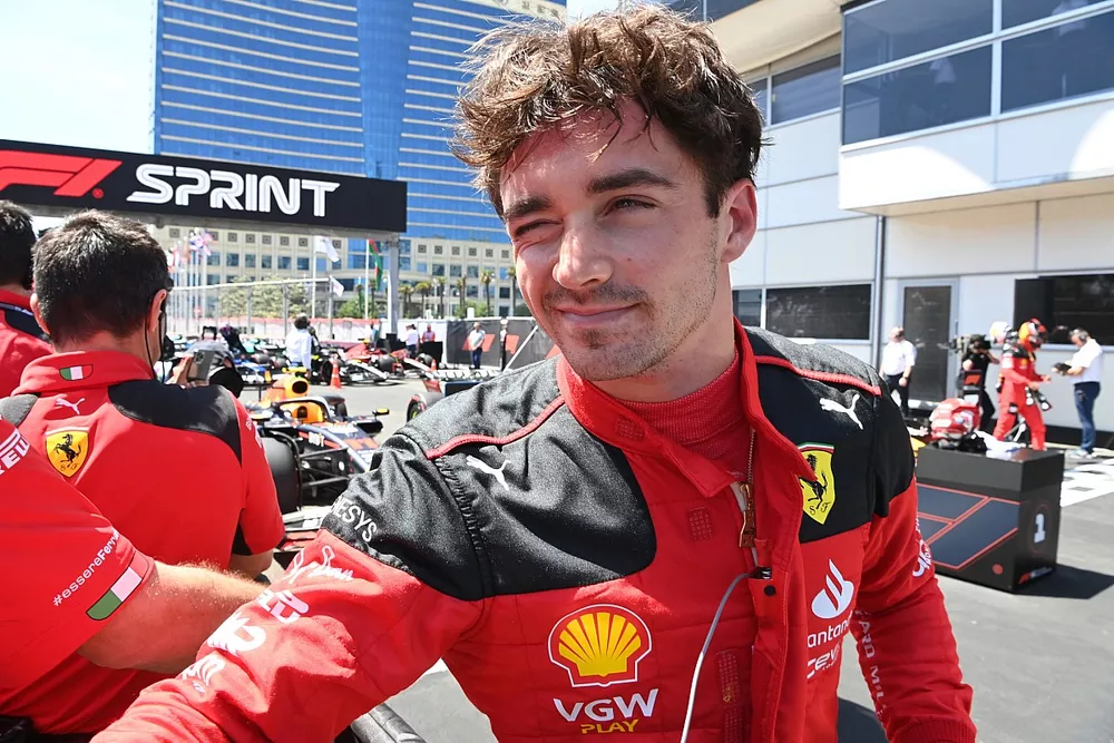 Charles Leclerc, ganador de la pole Sprint, Scuderia Ferrari