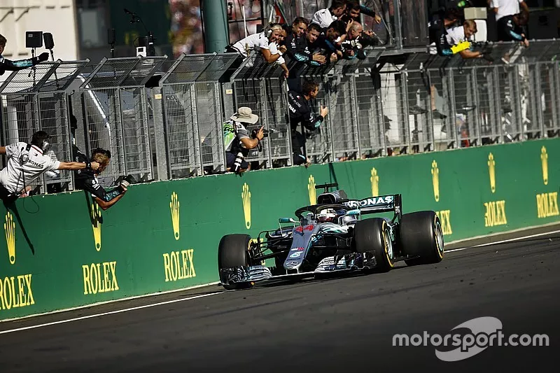 El ganador Lewis Hamilton, Mercedes AMG F1 W09