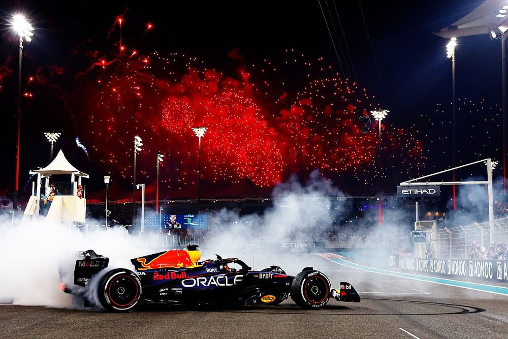 Race winner Max Verstappen, Red Bull Racing RB19