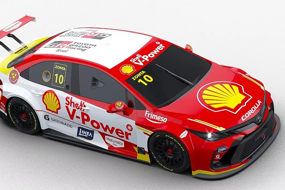 Layout do carro de Ricardo Zonta para a Stock Car 2022