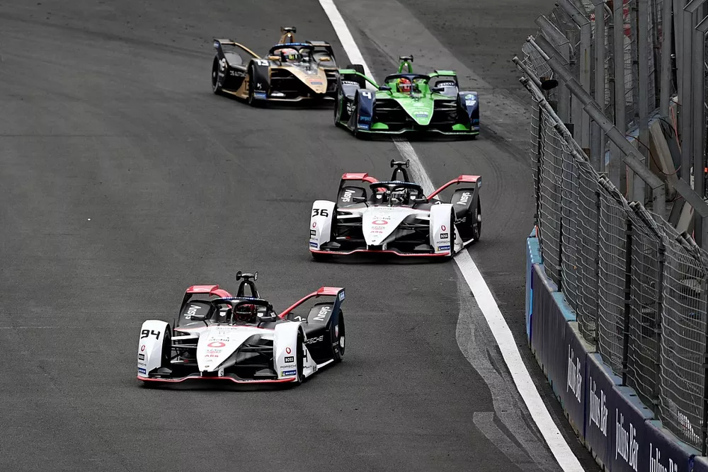 Pascal Wehrlein, Porsche, Porsche 99X Electric, Andre Lotterer, Porsche, Porsche 99X Electric, Robin Frijns, Envision Racing, Audi e-tron FE07, Antonio Felix da Costa, DS Techeetah, DS E-Tense FE21