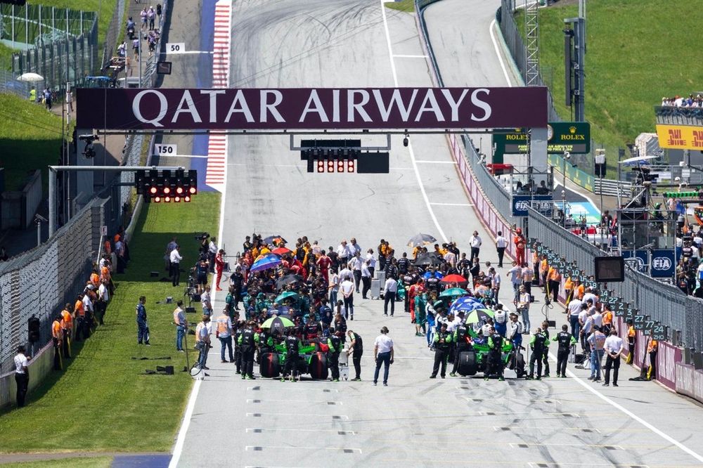 La parrilla previa a la carrera