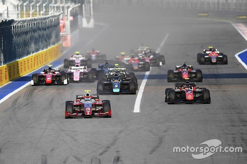 Nyck De Vries, PREMA Racing,  George Russell, ART Grand Prix  