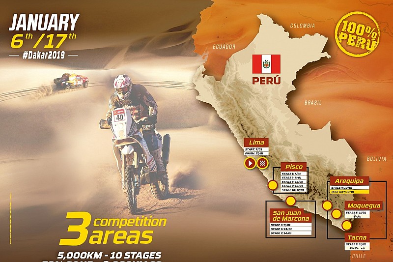 5.500 Kilometer durch Peru: Rallye Dakar gibt Route für 2019 bekannt