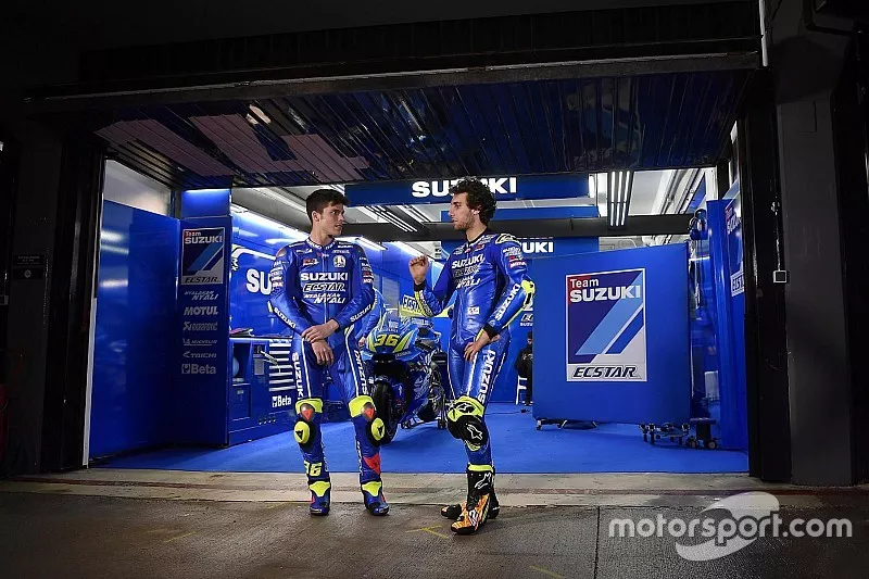 Joan Mir y Alex Rins, Suzuki Ecstar MotoGP Team, en Valencia