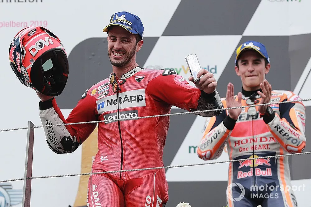 Podio: ganador Andrea Dovizioso, Ducati Team