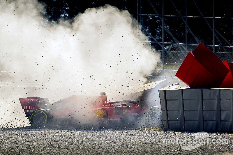 Vettel dopo il crash:
