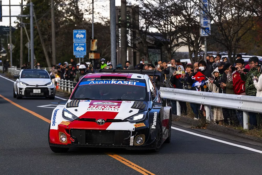 トヨタ勝田貴元、クラッシュ響きWRCラリージャパンは総合5位もステージ