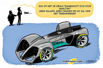 Cartoon van Cirebox - Mercedes zoekt vervanger Nico Rosberg