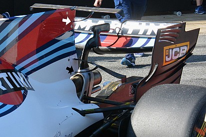 Technique - Williams essaie une ailette en T modifiée