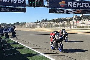 Fenati reapareció en los test privados en Valencia