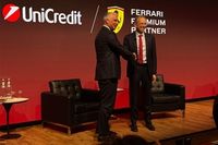 Ferrari estrena patrocinador bancario y anuncia posible roadshow en Milán
