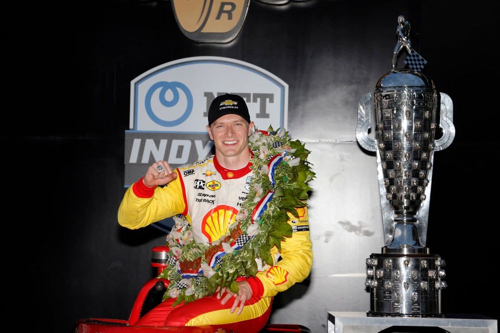 Winner Josef Newgarden, Team Penske Chevrolet