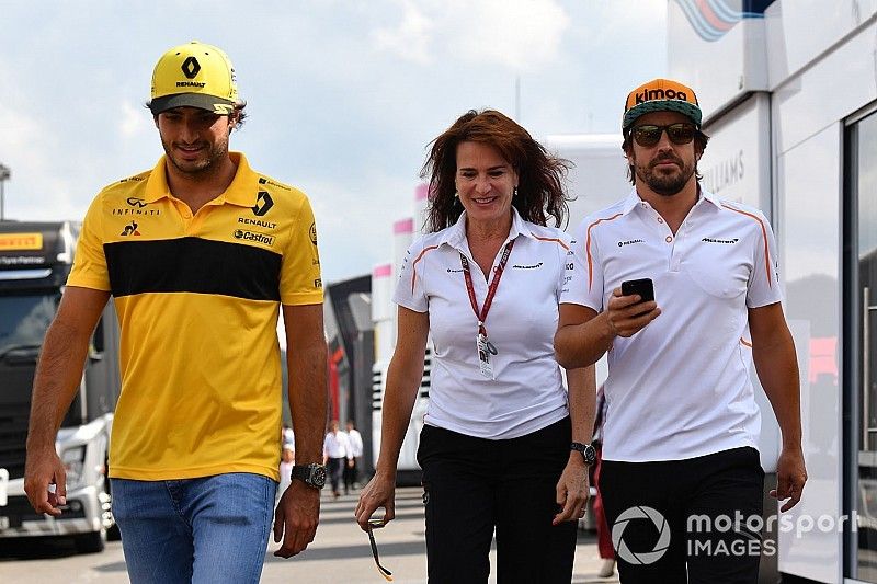 Carlos Sainz Jr., Renault Sport F1 Team, Silvia Hoffer Frangipane, McLaren y Fernando Alonso, McLaren
