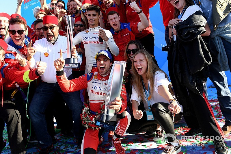 Gallery: Mahindra celebrates Marrakesh Formula E win