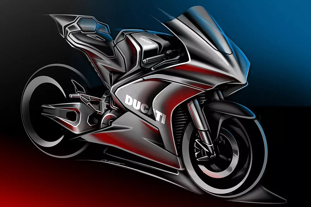Esquisse de la Ducati MotoE
