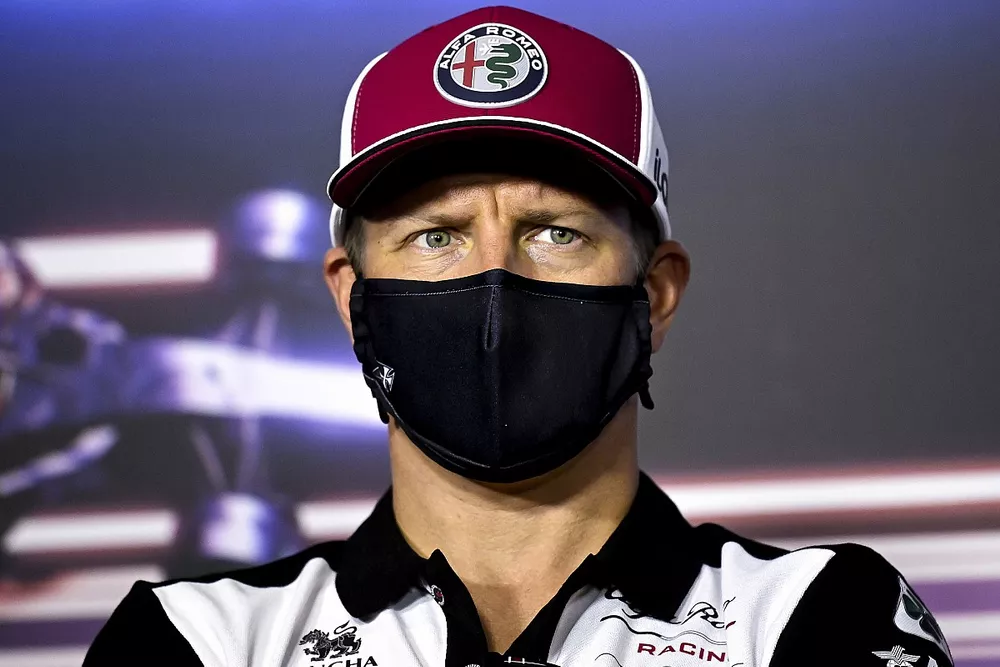 Kimi Raikkonen, Alfa Romeo Racing, en conf&eacute;rence de presse