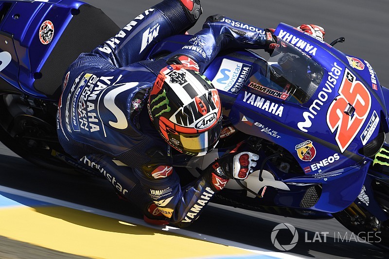 MotoGP Le Mans 3. antrenman: Vinales, Marquez'i son turuyla geçti!