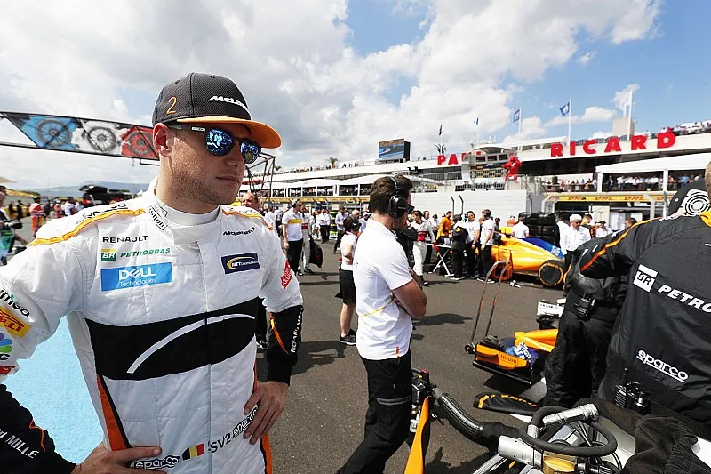 Stoffel Vandoorne, McLaren, op de startopstelling