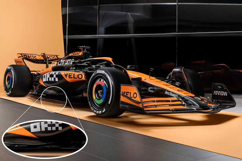 Comparaison du nouveau ponton de la McLaren MCL38