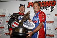 Power gana en recortada carrera en Pocono