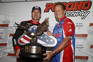 Power gana una accidentada y recortada carrera en Pocono