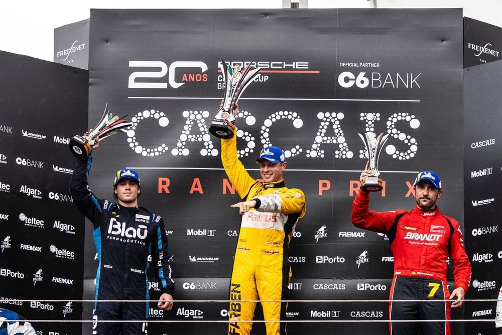 Chris Hahn, Mar&ccedil;al Muller e Miguel Paludo